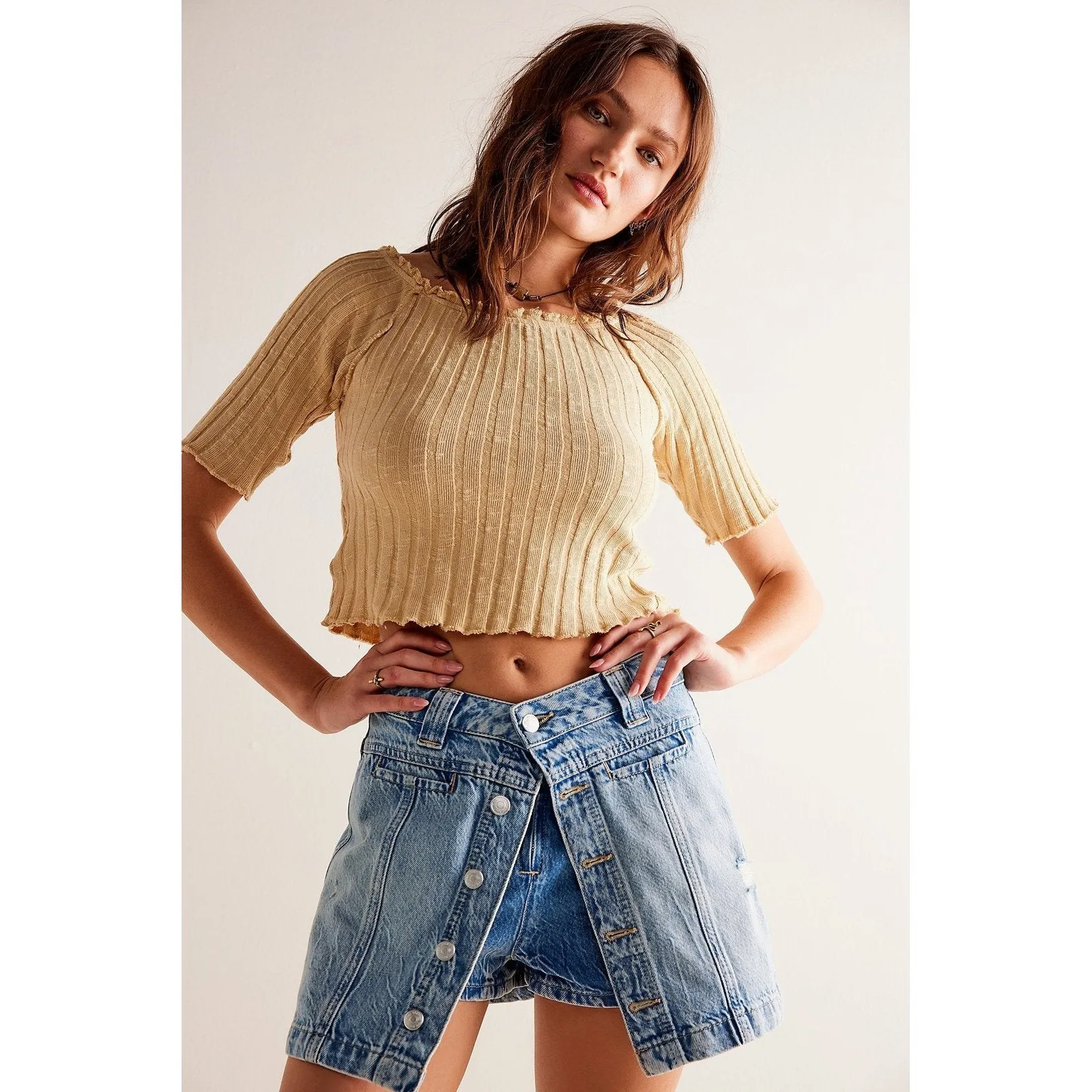 Free People Midnight Sun Skort