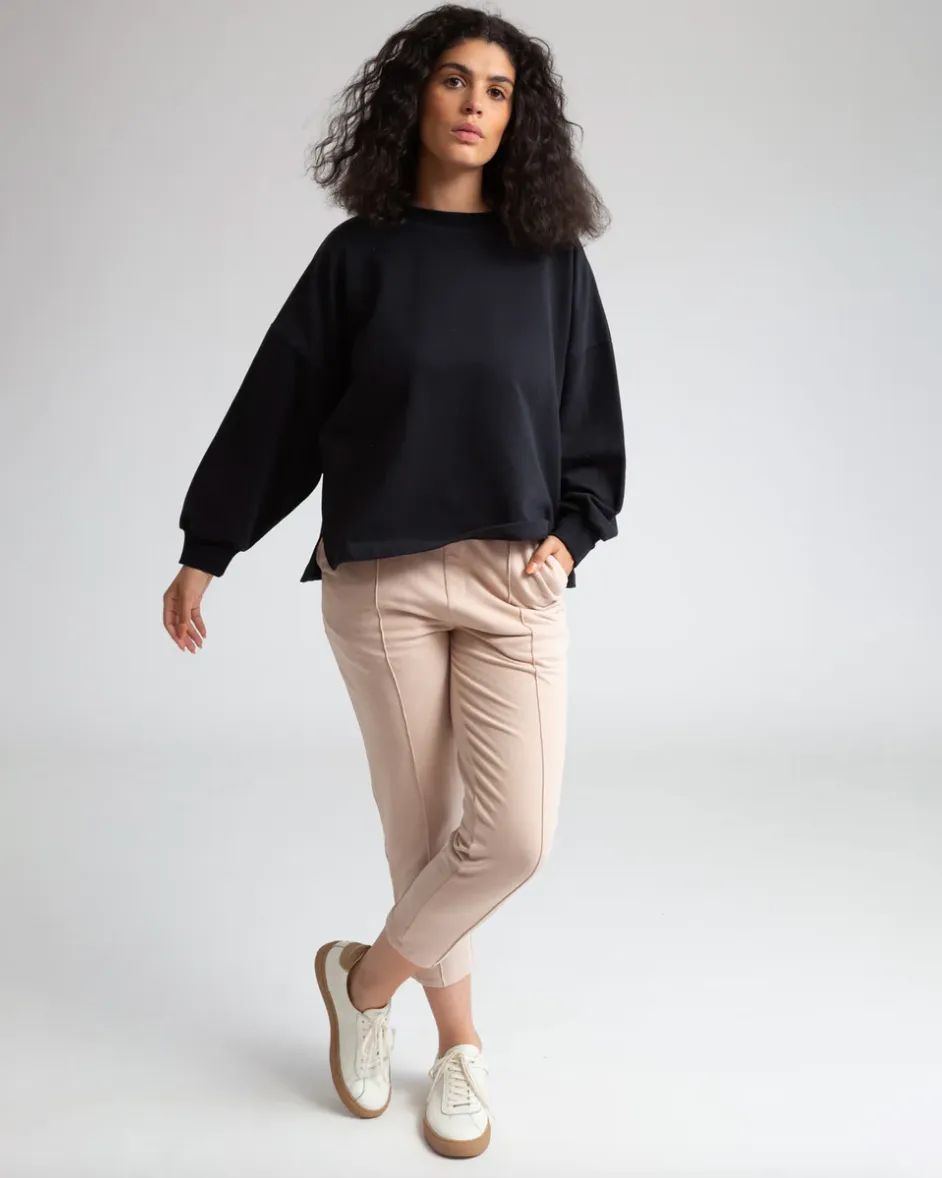 George Organic Cotton Trousers In Crepe