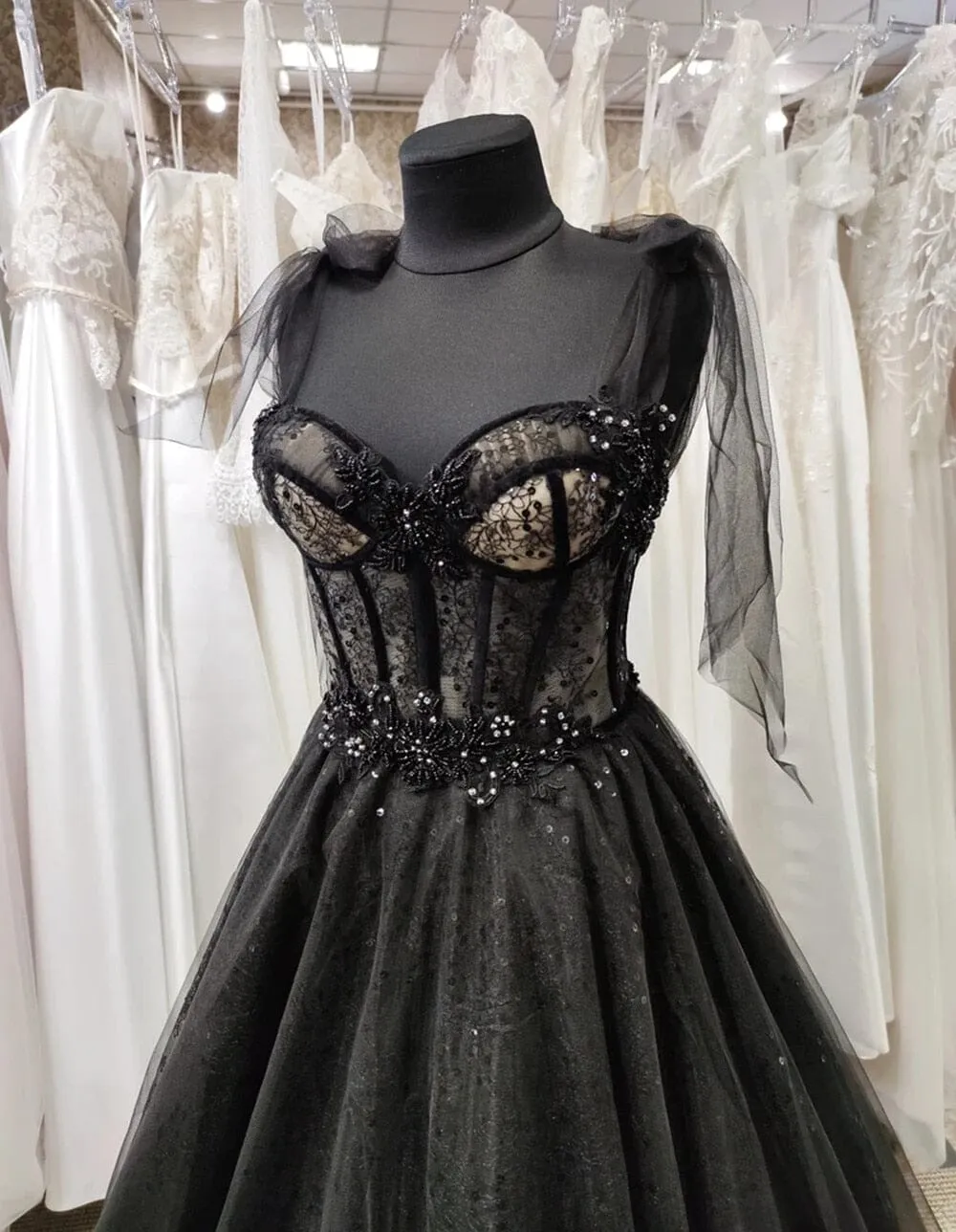 Gothic Glamour Wedding Dress