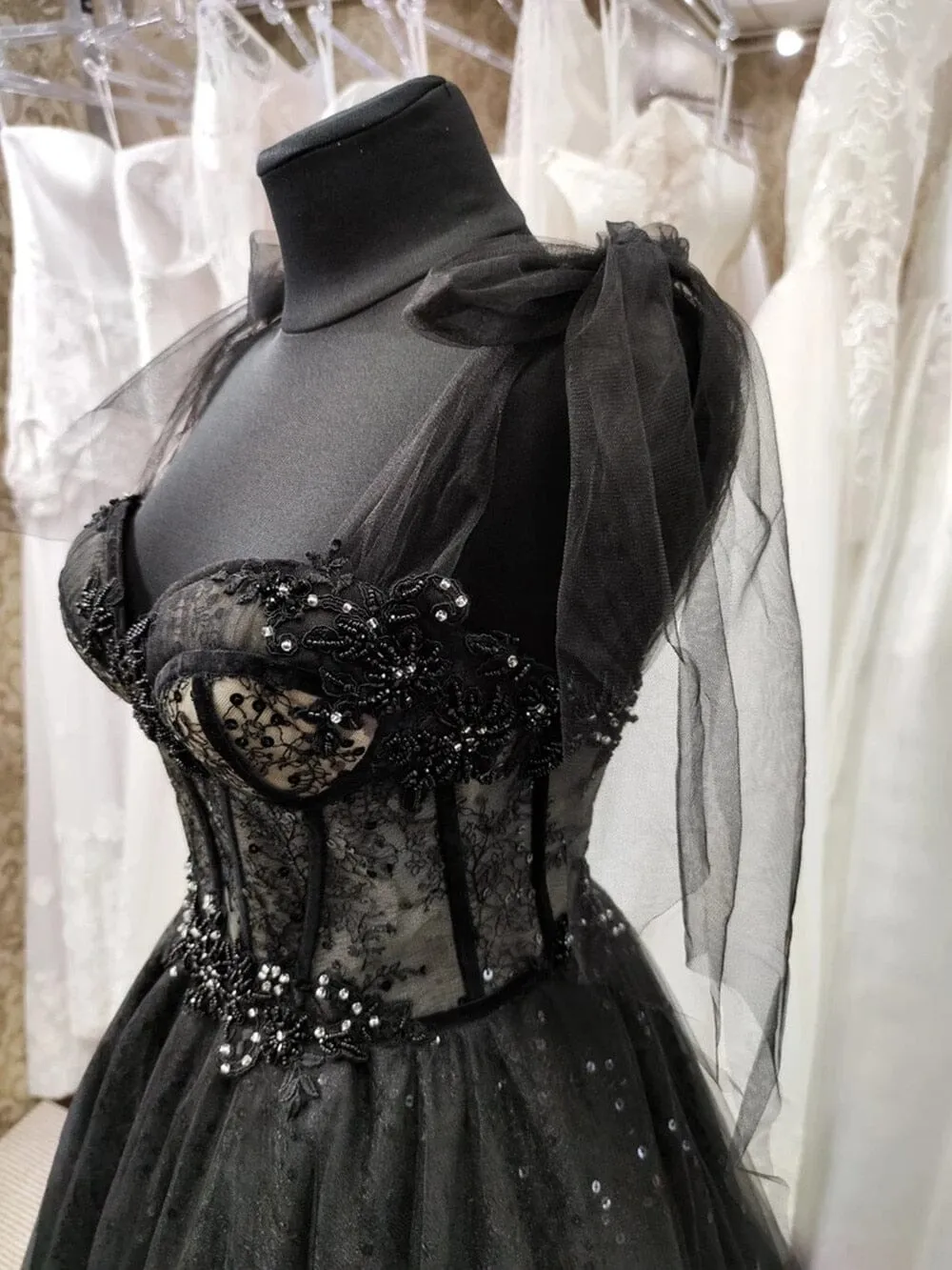 Gothic Glamour Wedding Dress