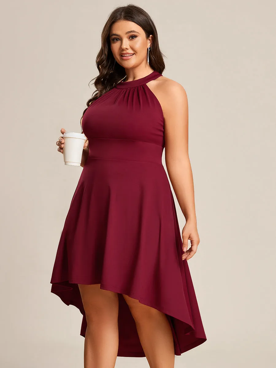 Halter Sleeveless Midi Wholesale Cocktail Dresses