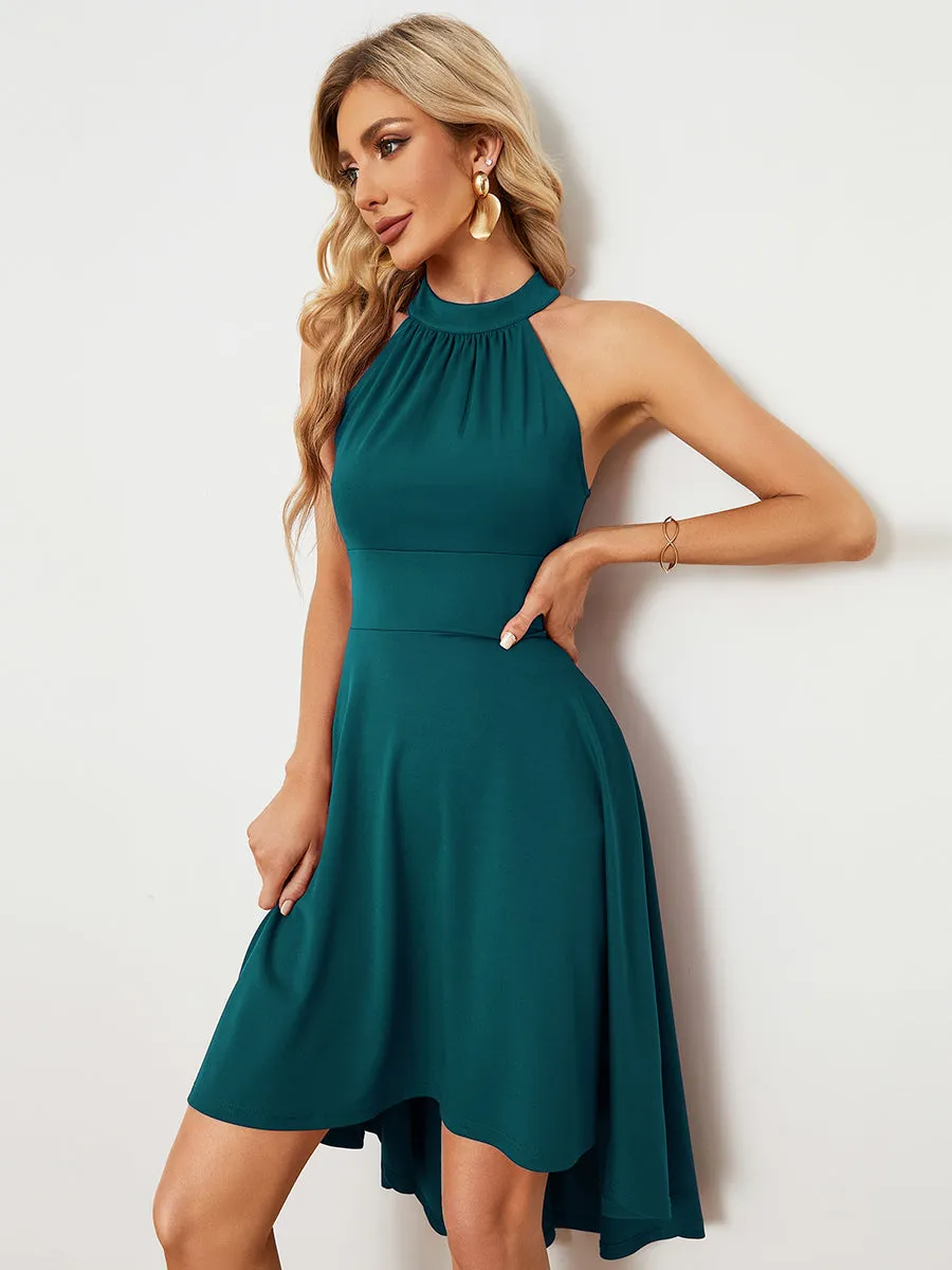 Halter Sleeveless Midi Wholesale Cocktail Dresses