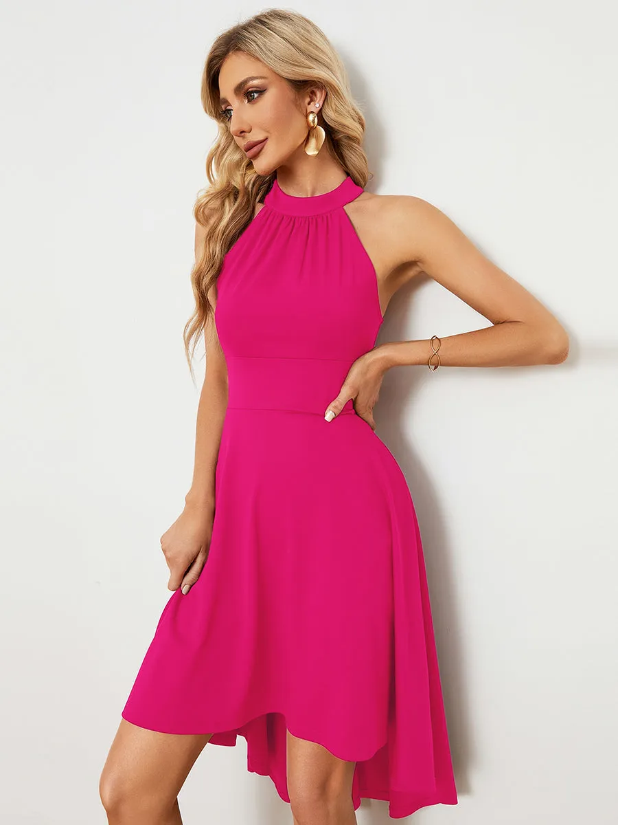 Halter Sleeveless Midi Wholesale Cocktail Dresses