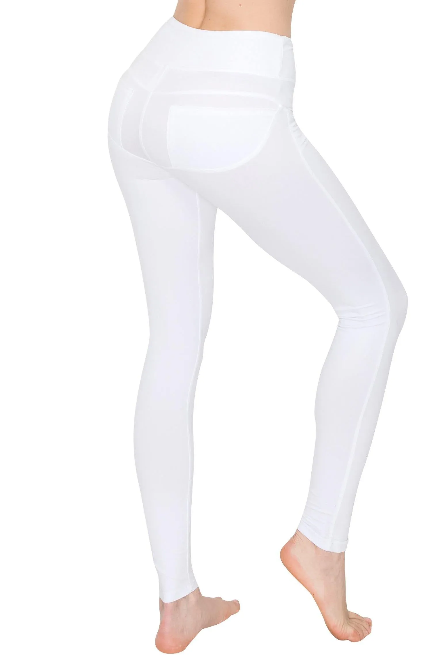 High Waist Leggings - Back Pockets