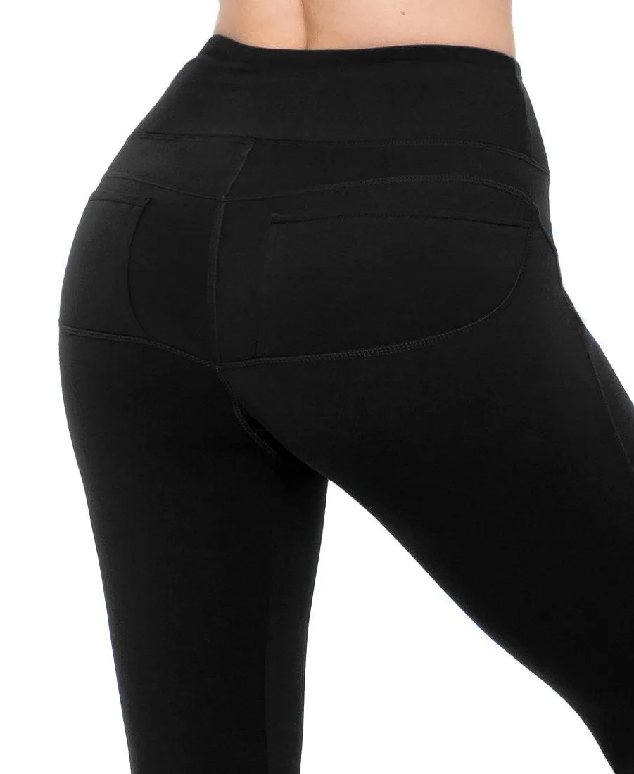 High Waist Leggings - Back Pockets