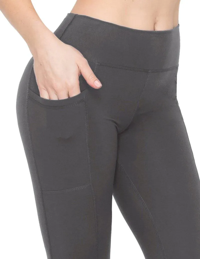 High Waist Leggings - Rectangular Pocket