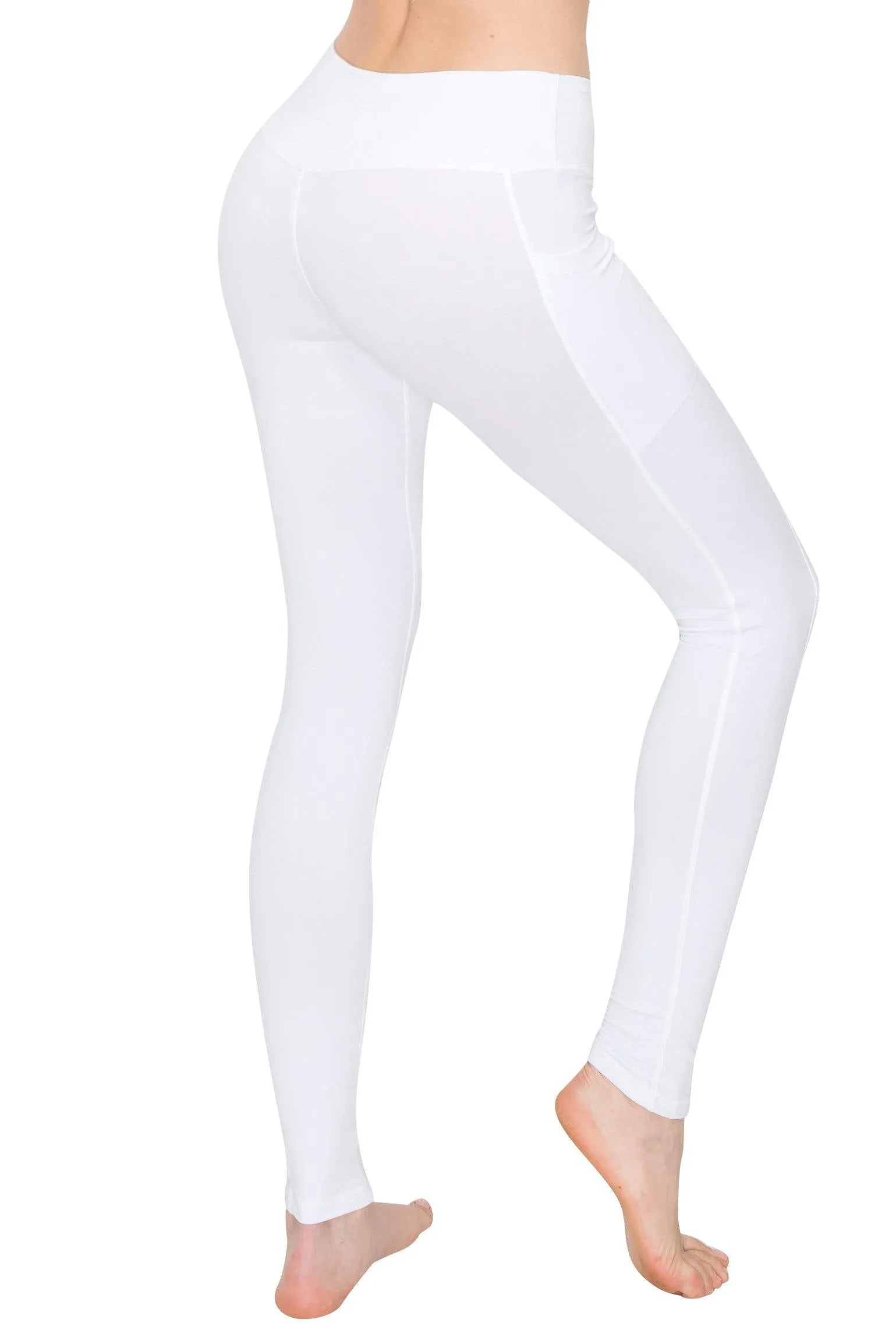 High Waist Leggings - Rectangular Pocket