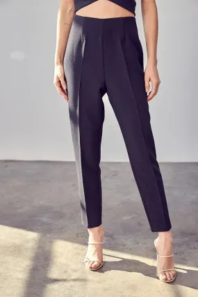 High Waisted Slim Trousers