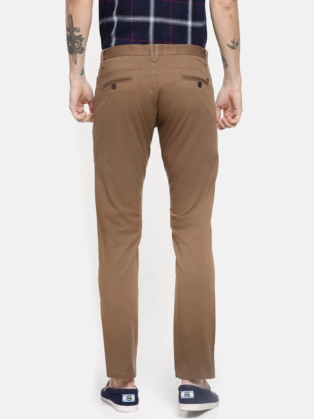 JDC Casual Solid Trouser-Brown