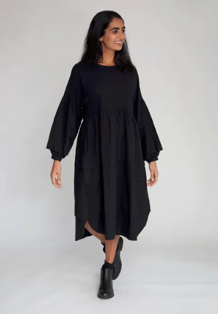 Joselyn Organic Cotton Dress In Black