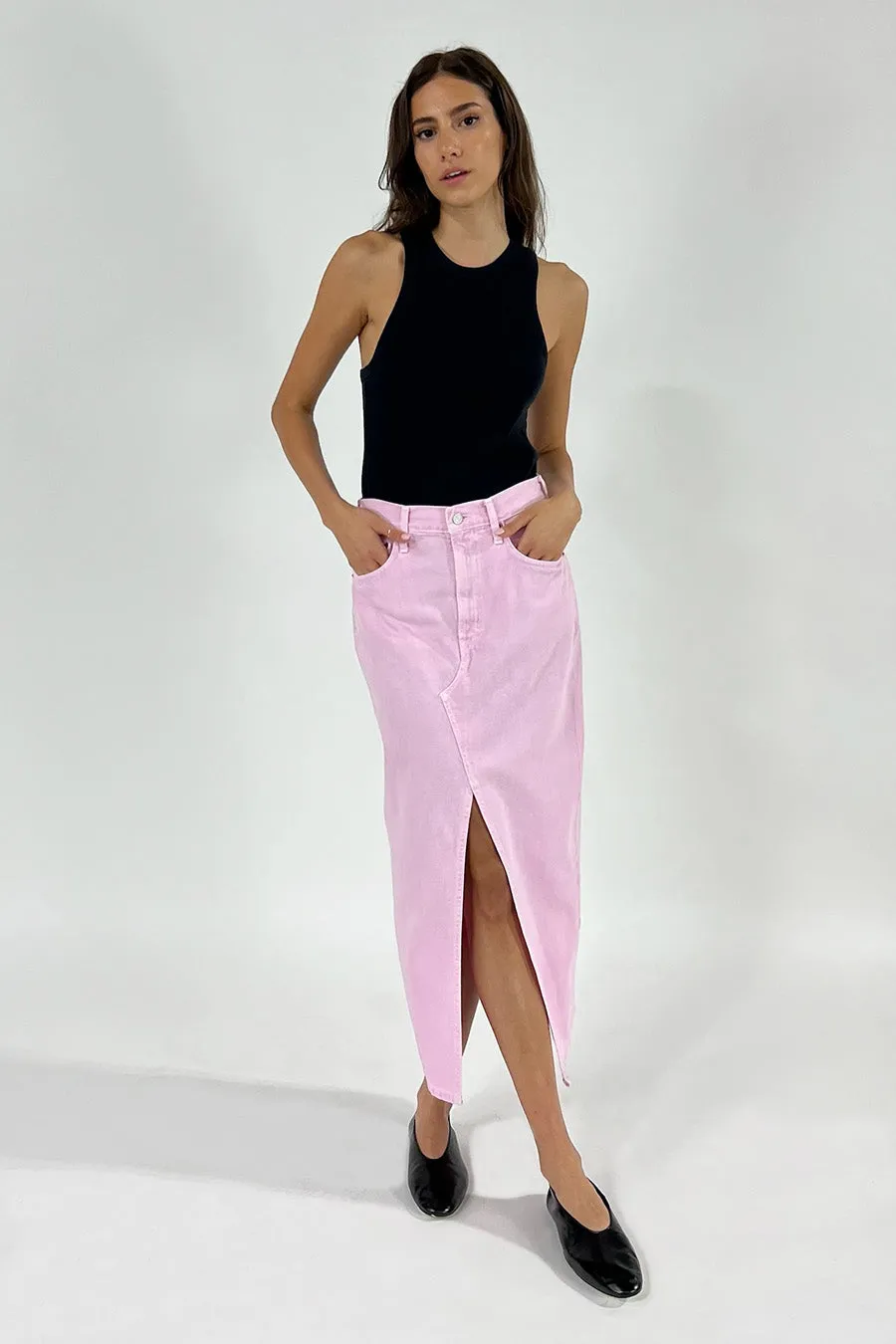 Katina Maxi Skirt - Pink Lagoon