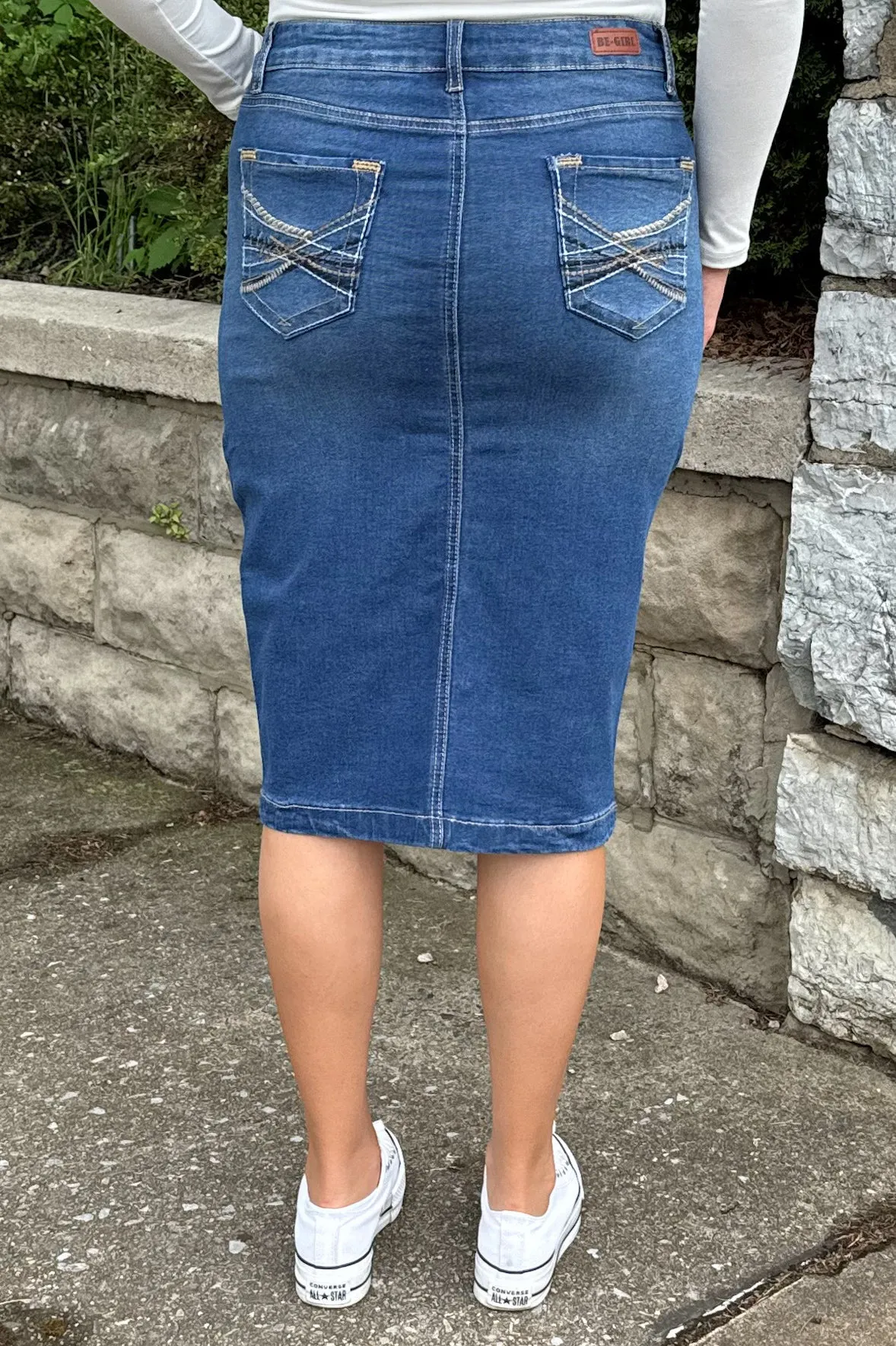 Kendall Denim Skirt (Indigo)