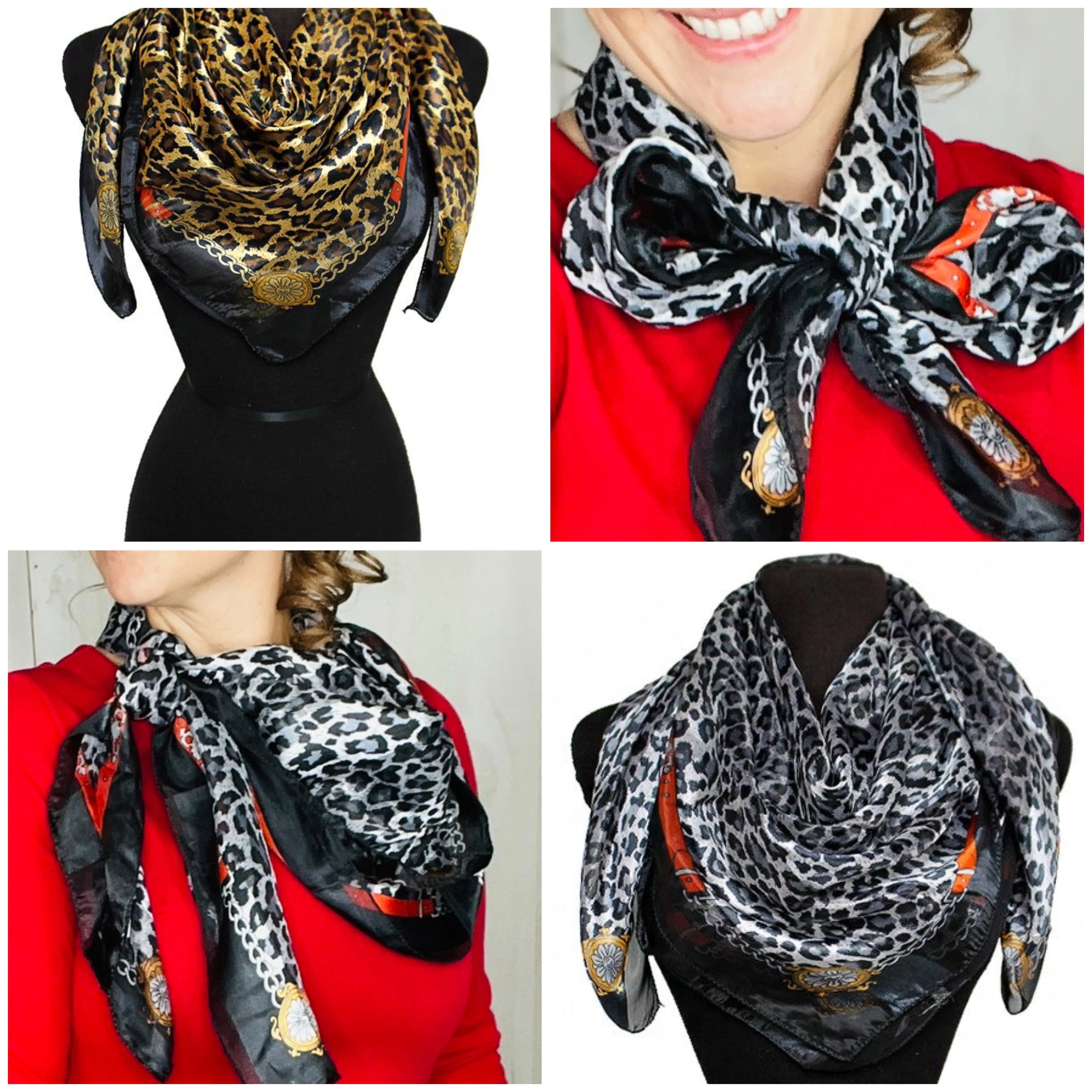 Leopard Print Scarf-Assorted Colors