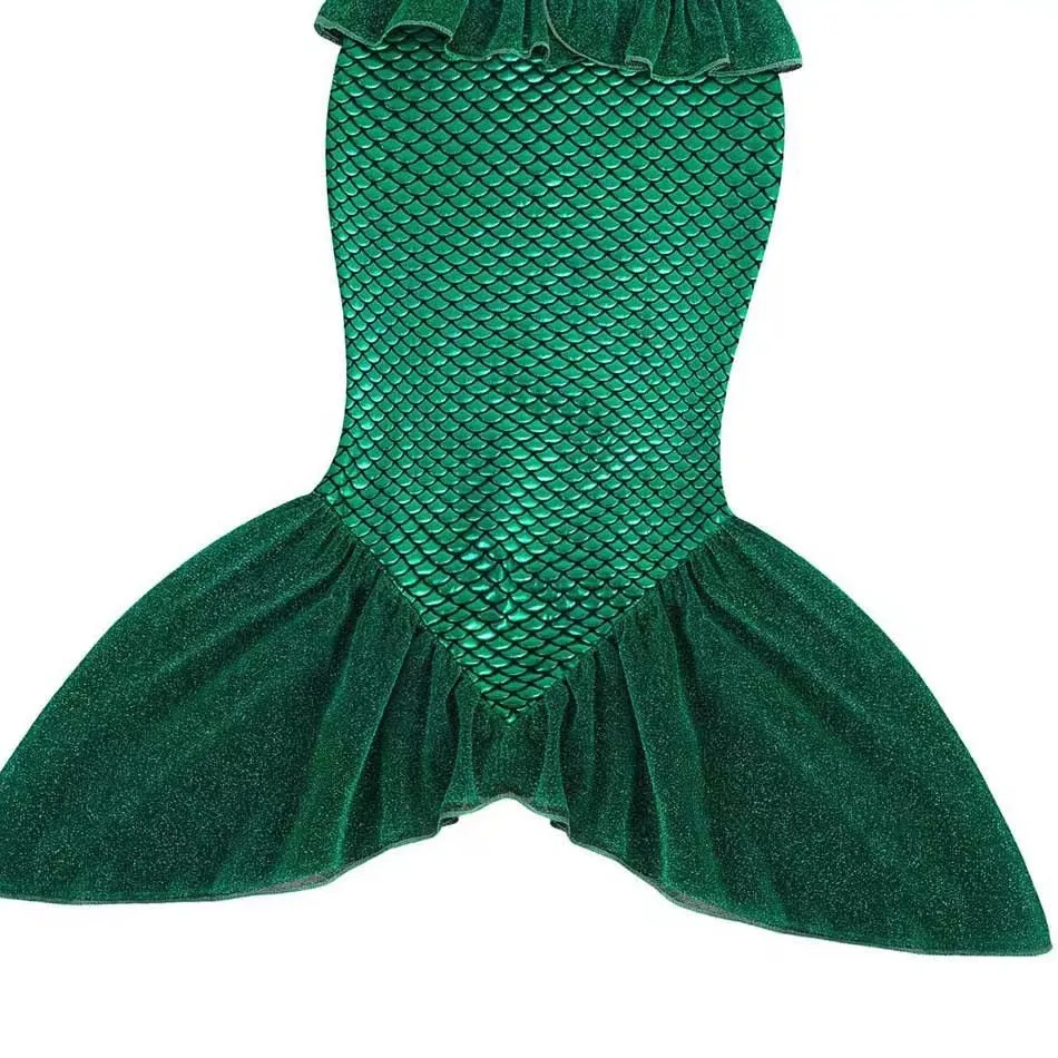 Little Mermaid Inspired Girls Dress With Accessories