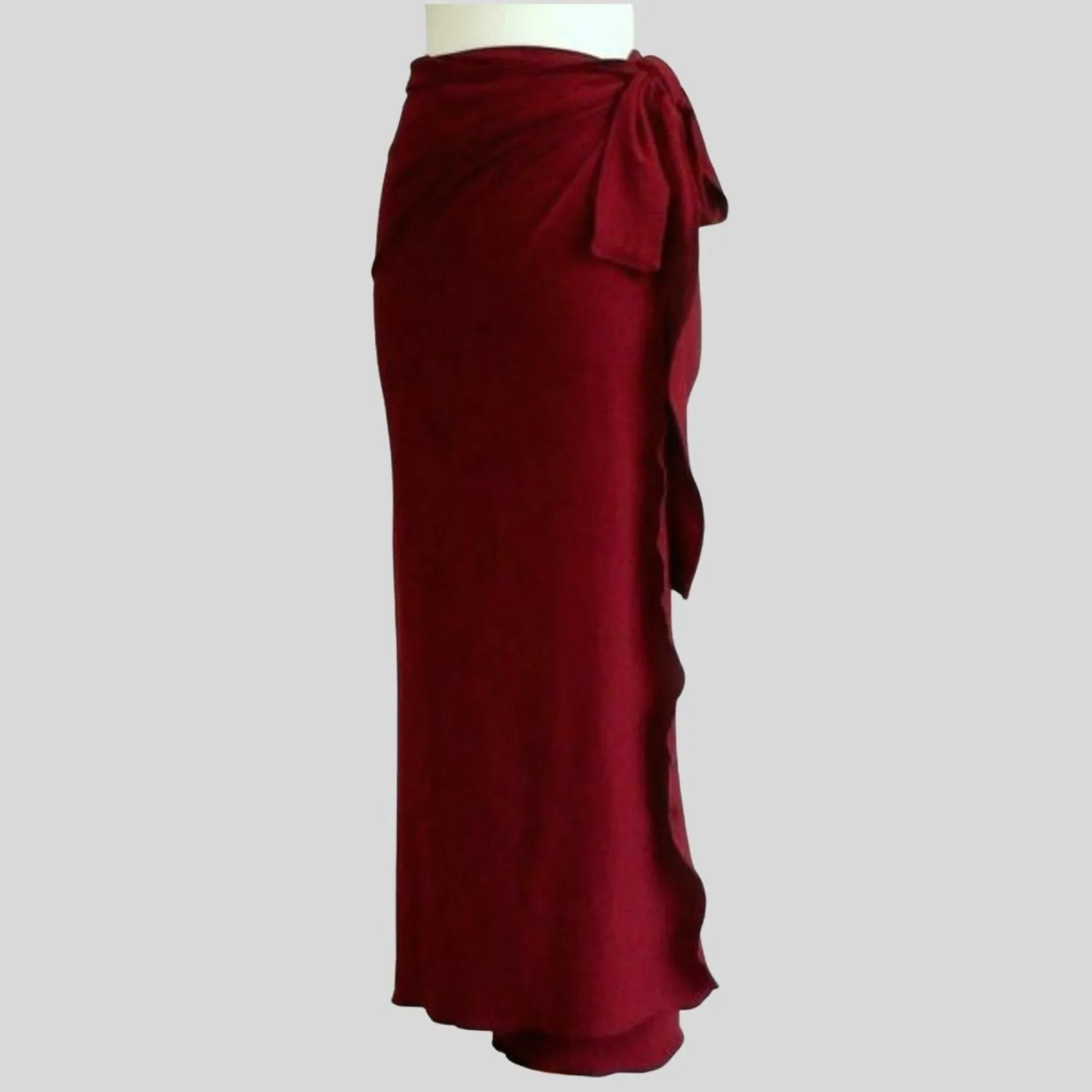 Long wrap skirt