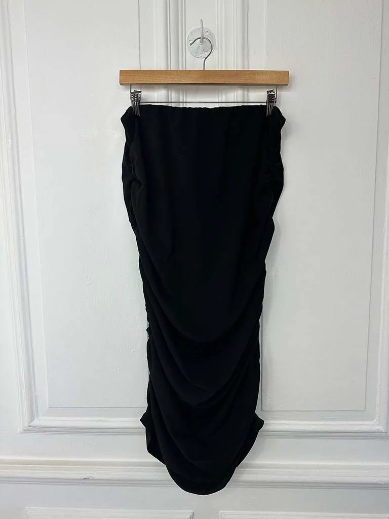 Malissa J Ruched Skirt - Black