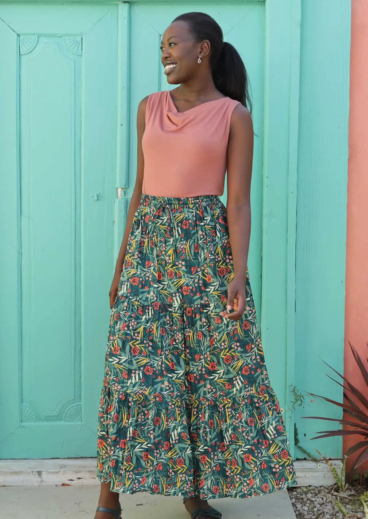 Maxi Skirt Forest Flower