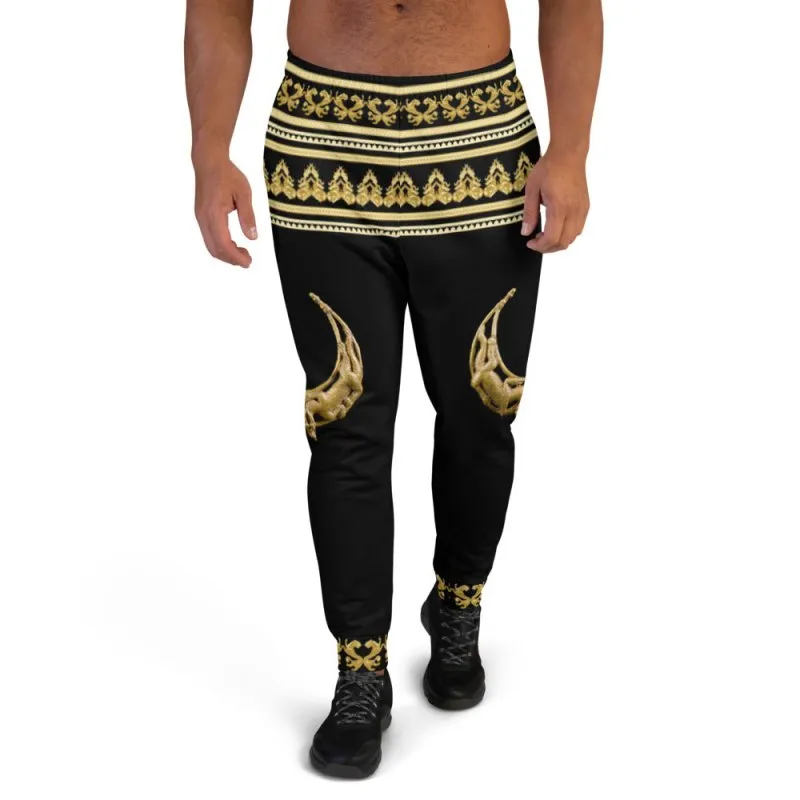 Men's Joggers - Scythian ornament Black