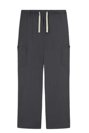 MONOGRAM DRAWSTRING-WAIST TROUSERS