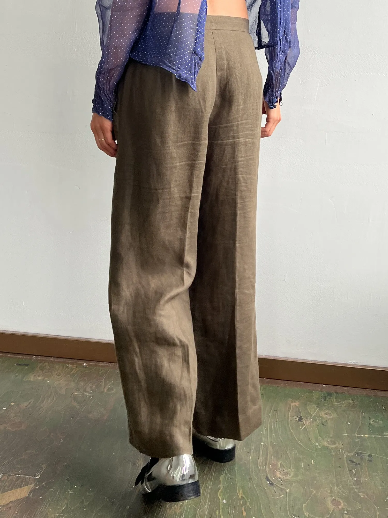 Nutmeg Linen Trousers (M)