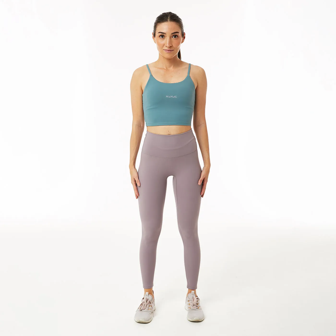 Olivia High Waisted Legging - Grey Purple