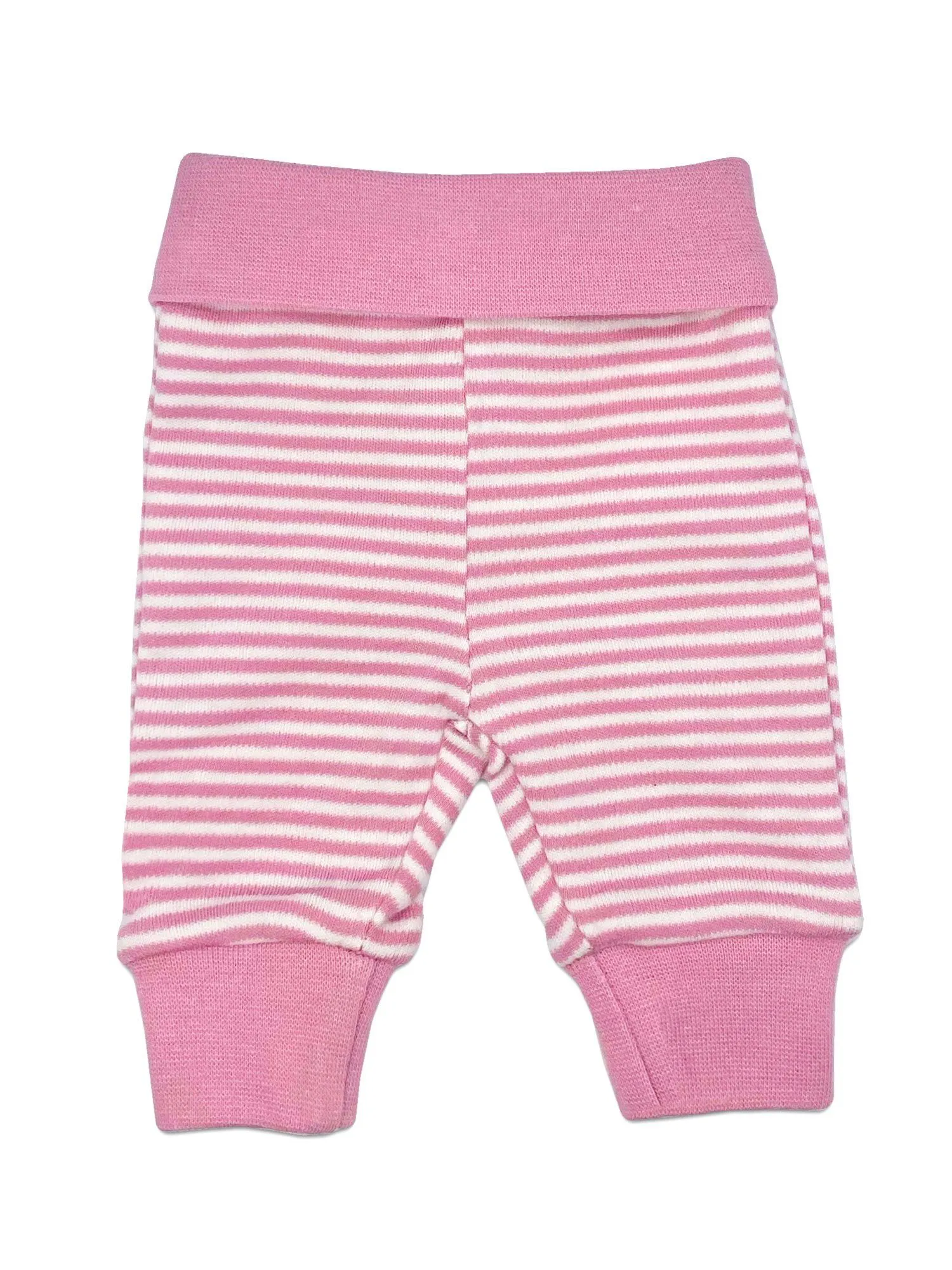 Organic Cotton Pink Thin Stripe Trousers