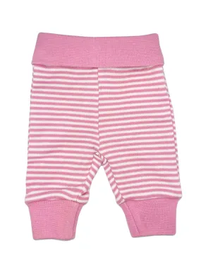 Organic Cotton Pink Thin Stripe Trousers