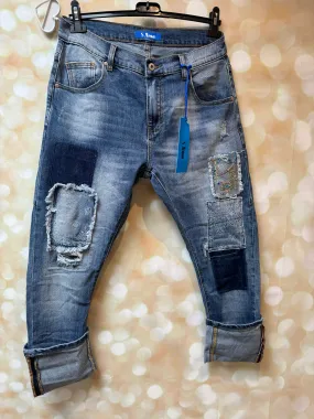 Patch Denim Jeans