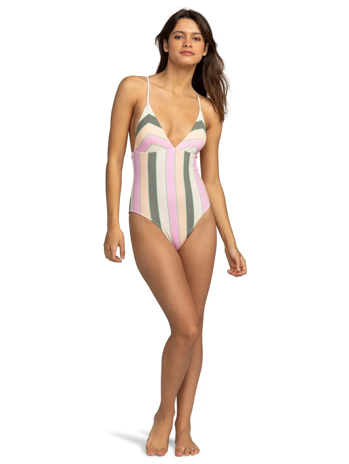 Roxy Ladies Vista Stripe One-Piece Bikini