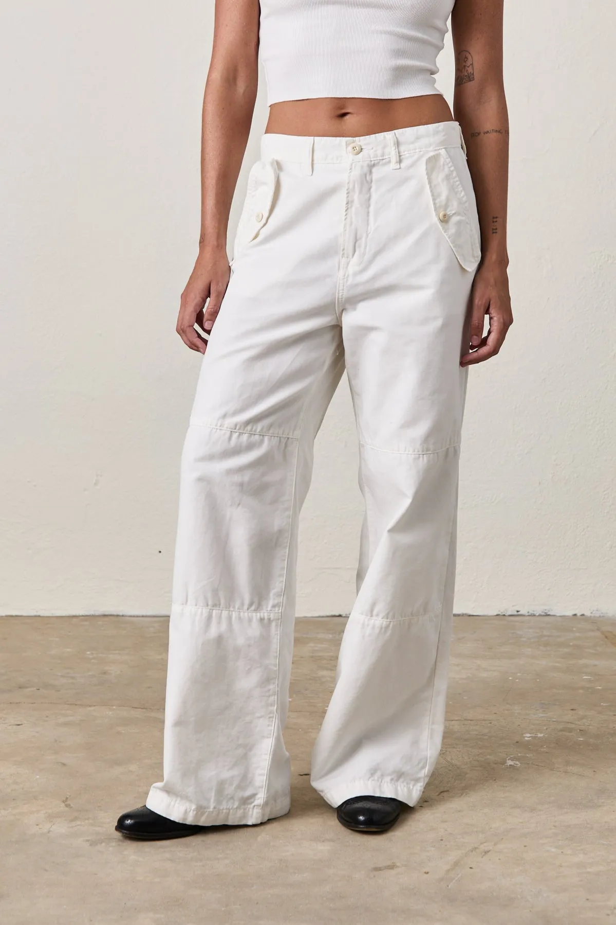 RYAN TROUSER / SOFT WHITE