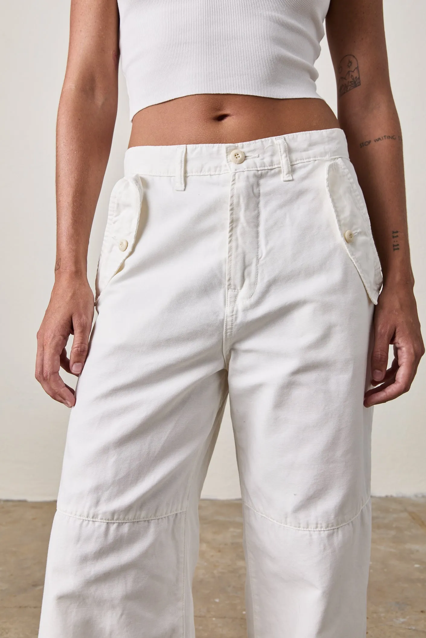 RYAN TROUSER / SOFT WHITE