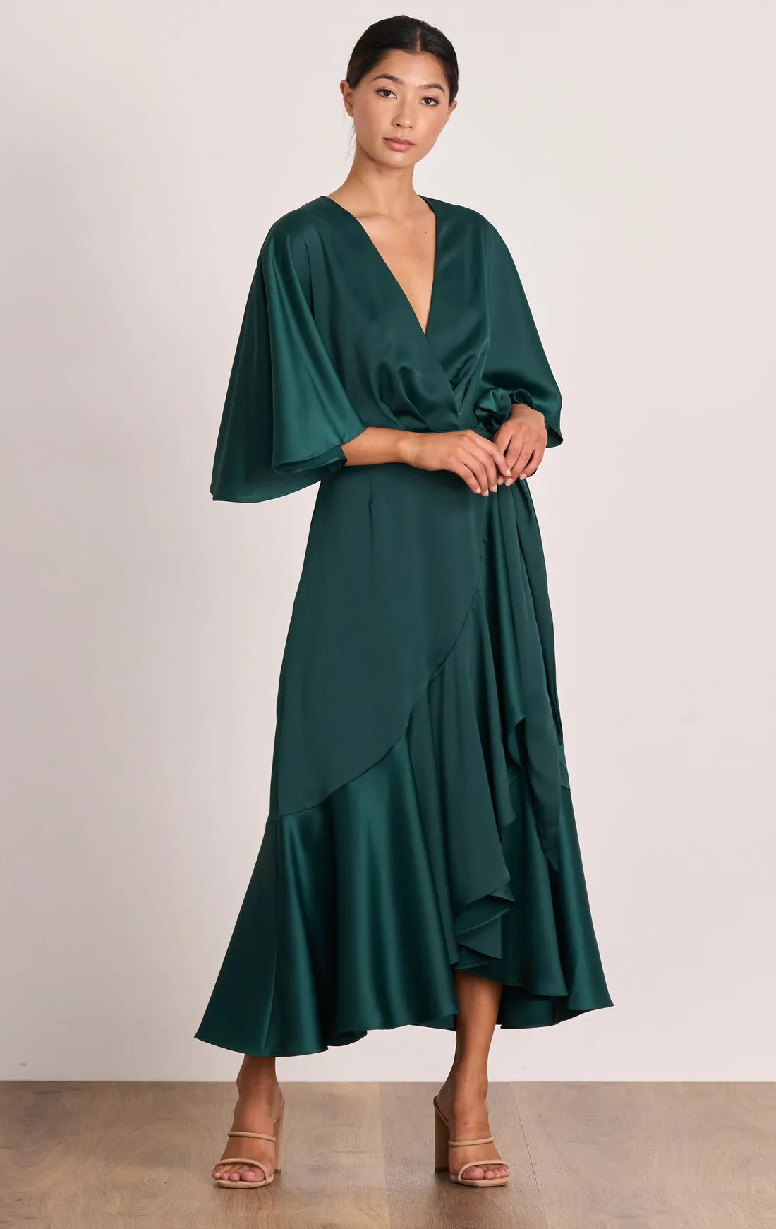 Seeker Cape Midi Emerald