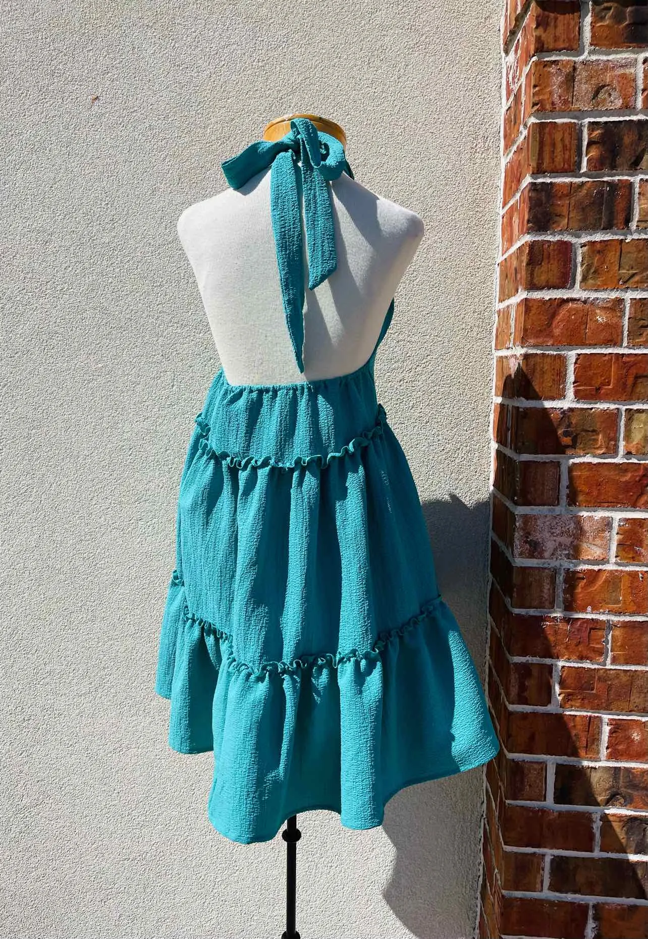 Shein Size 4 Turquoise Tiered Dresses Dress