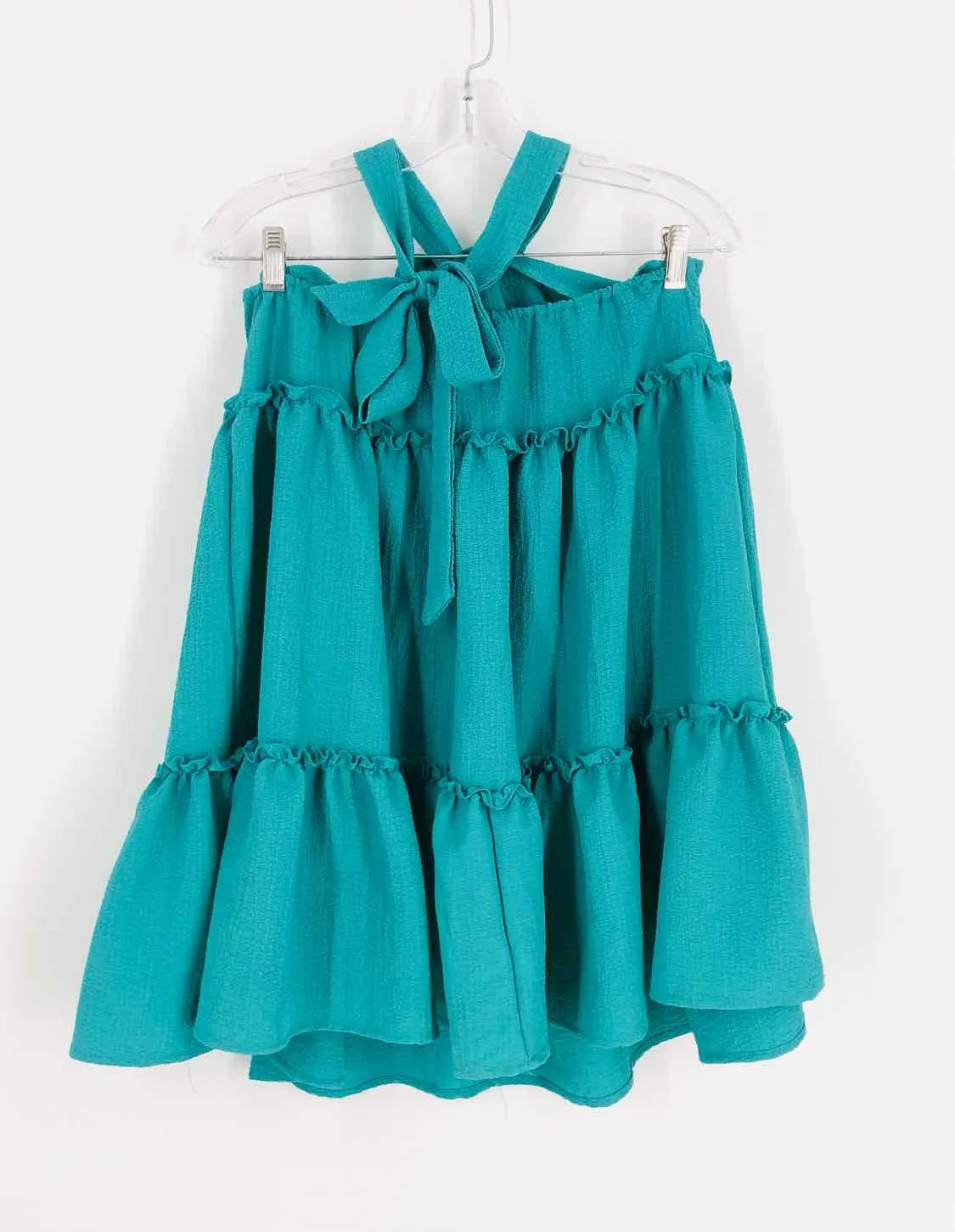 Shein Size 4 Turquoise Tiered Dresses Dress