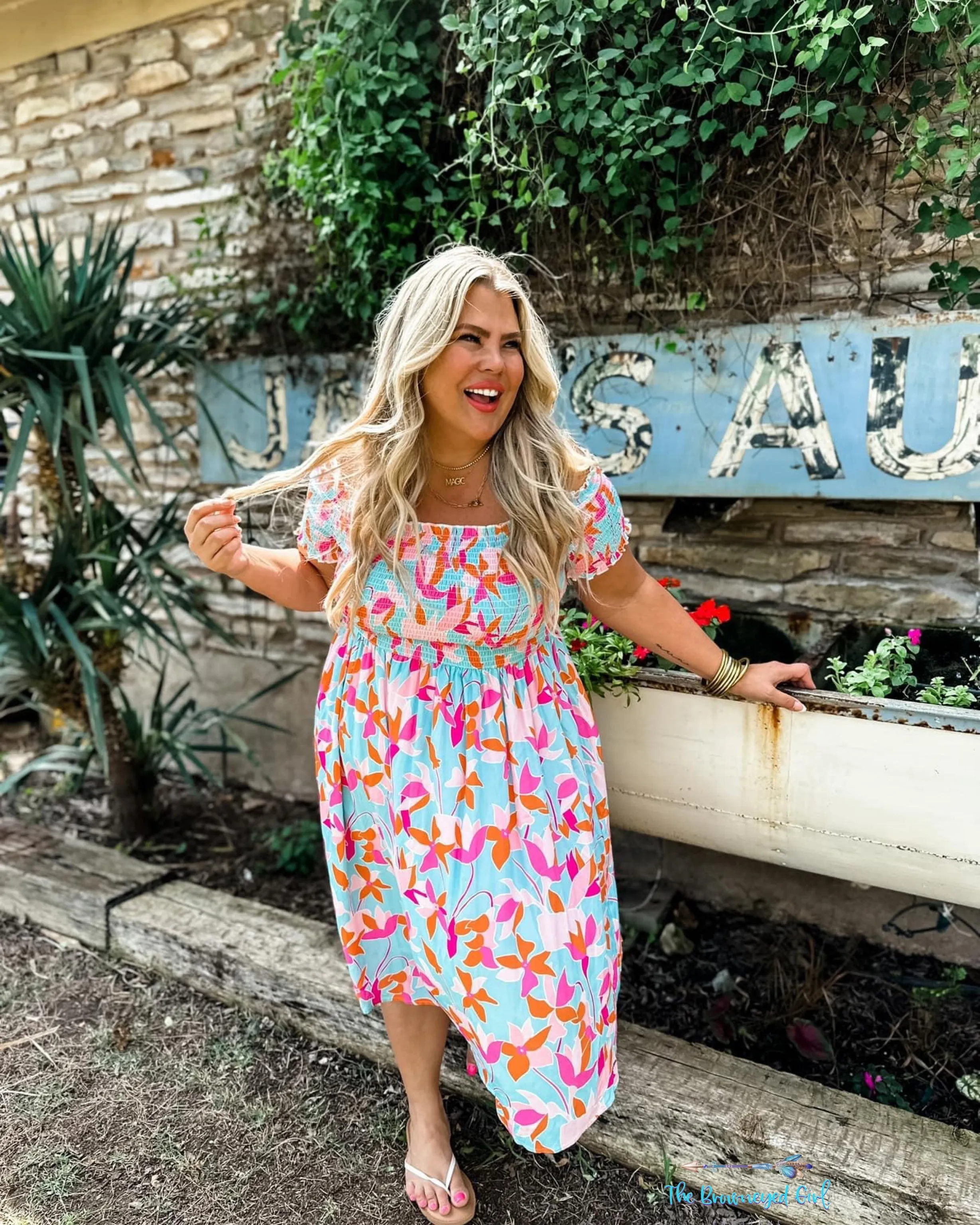 Spring Hadley Floral Smock Dress