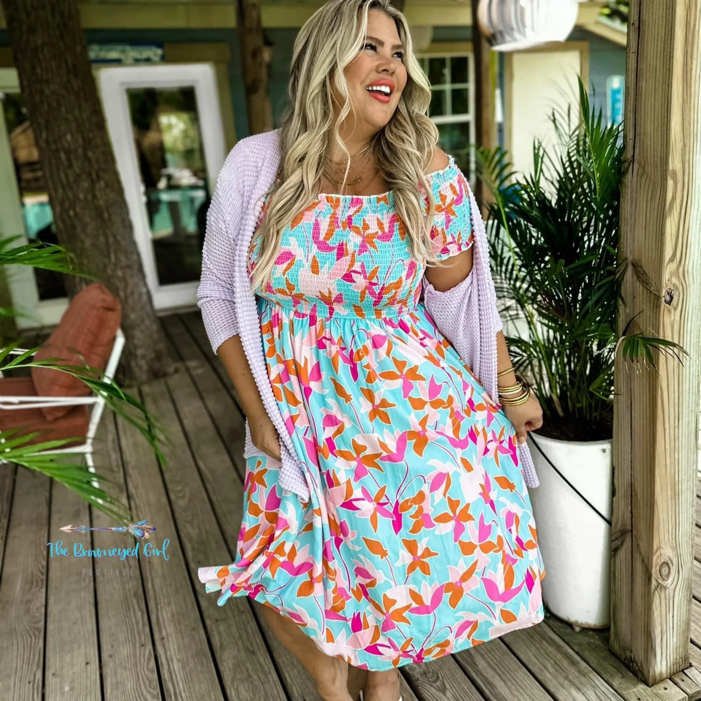 Spring Hadley Floral Smock Dress