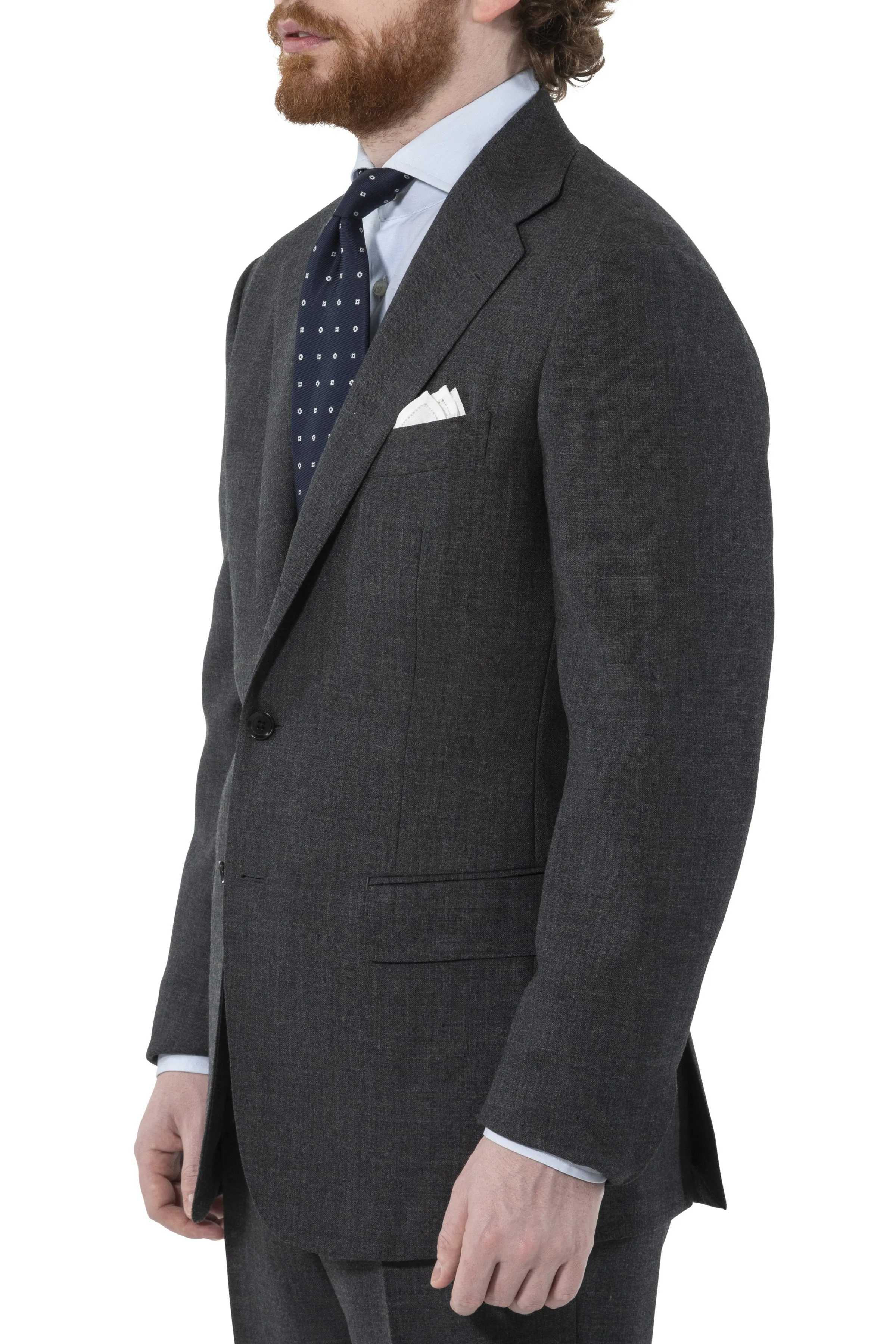 The Armoury Model 3A Grey Wool Harbour Breeze Suit