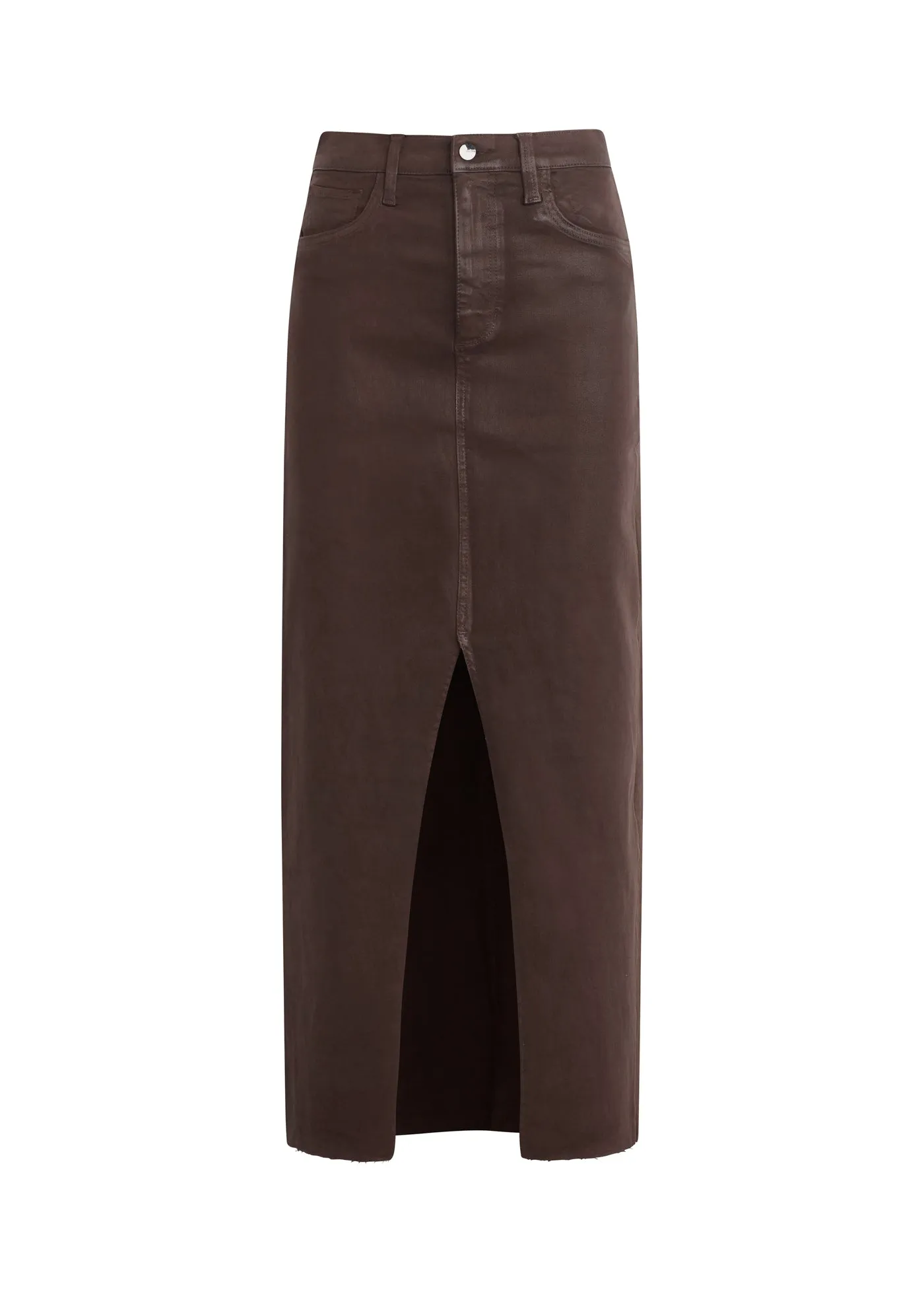 THE EVA COATED MAXI SKIRT