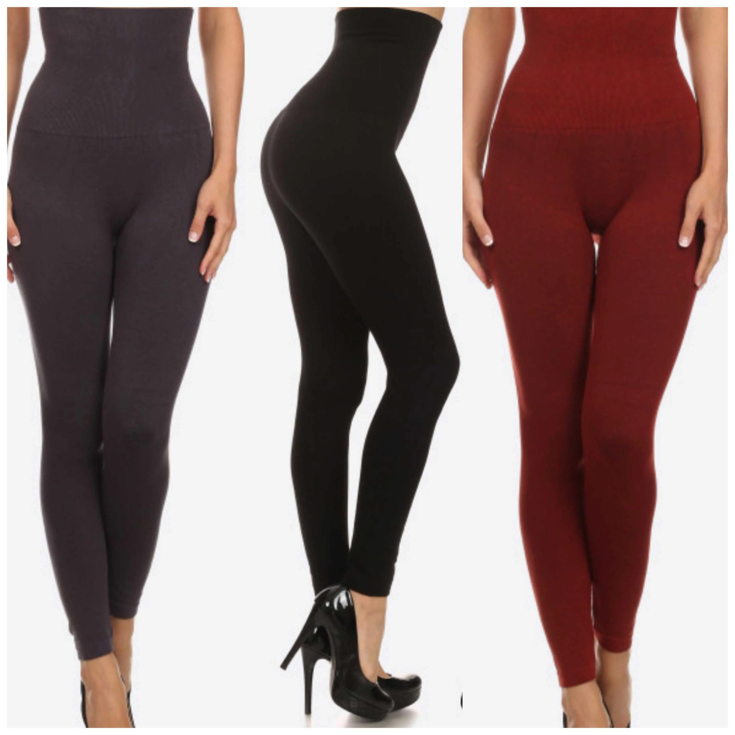 Yelete Live In High Waisted Compression Tummy Control Leggings Reg